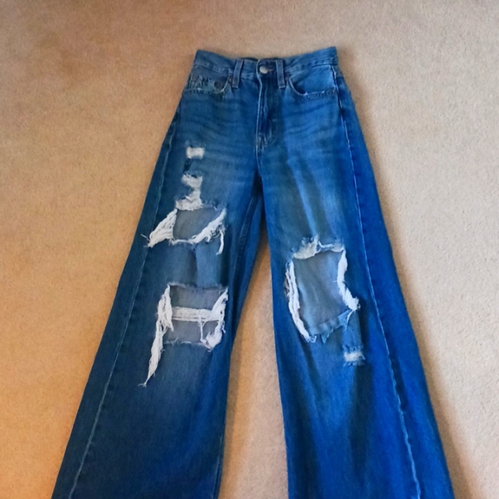 Aéropostale high rise super wide leg jeans